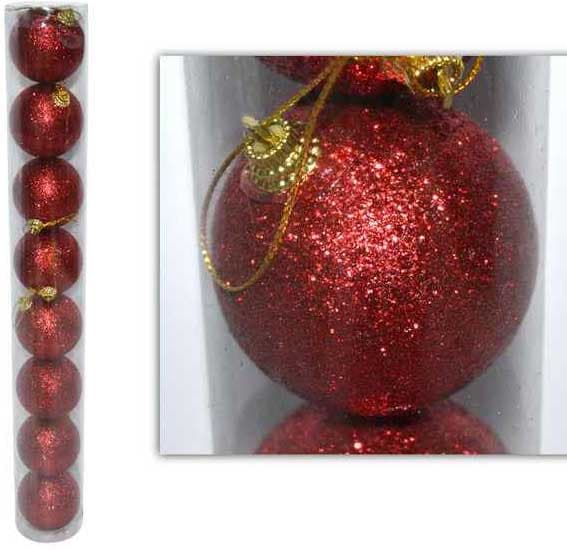 Ukrasi za novogodišnju jelku Kugle 8 komada JE000705