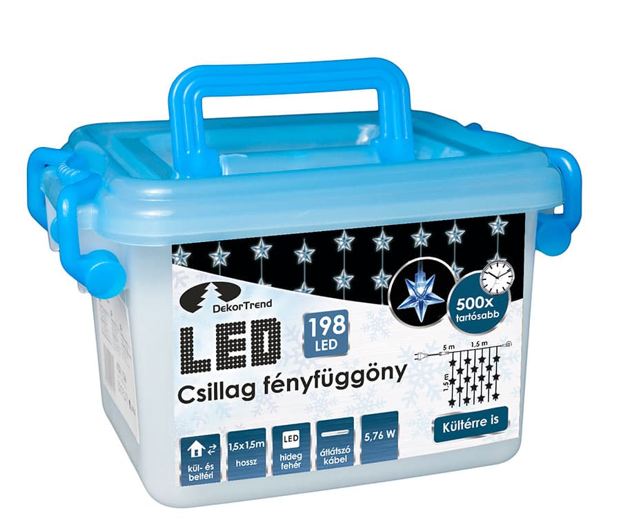 Hladno Bela LED Svetleća Zavesa Za Spoljnu ili Unutrašnju Upotrebu 1.5x1.5 m