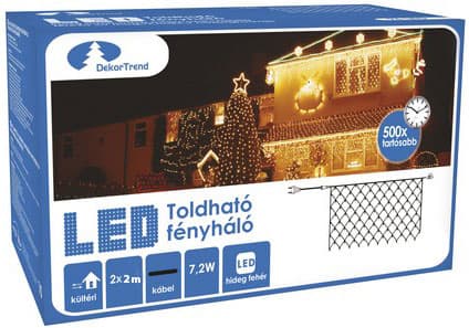 LED Svetleća Mreža Za Spoljnu i Unutrašnju Upotrebu 2 x 1 m