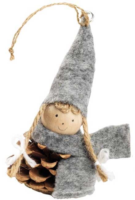 Ukras za novogodišnju jelku Vilenjak sivi