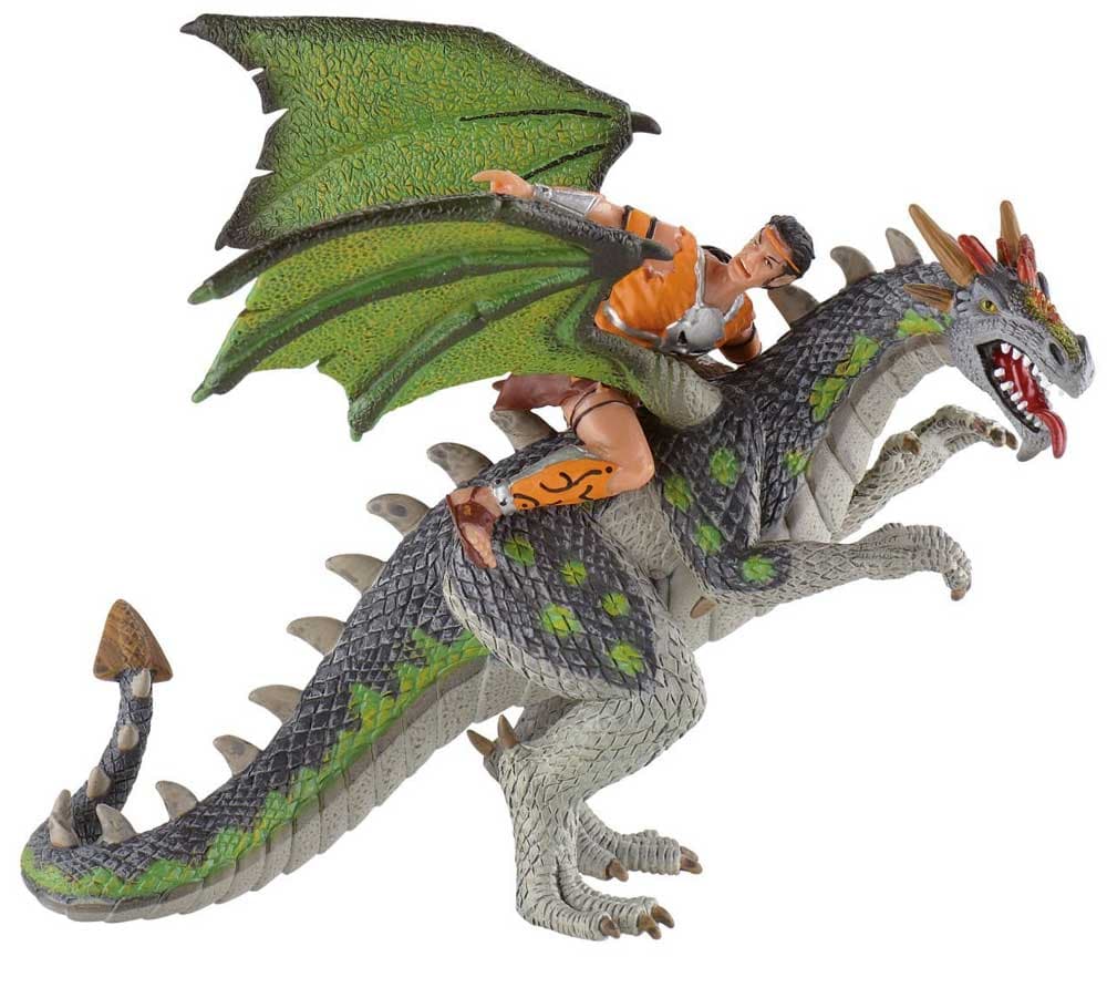 Bullyland Svet fantazije - Figurica Zmaj sa jahačem 75587 K