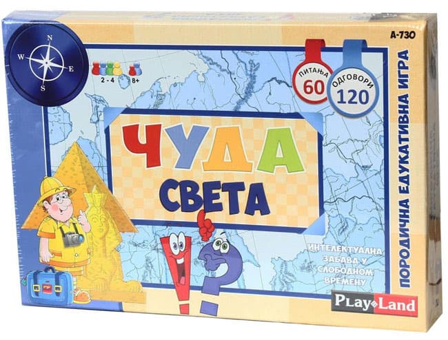 Play Land Edukativna društvena igra Čuda sveta PL730