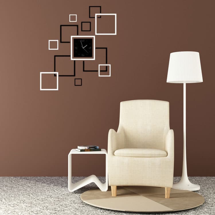 Akrilni Zidni Sat Sa Zidnom Dekoracijom T4066