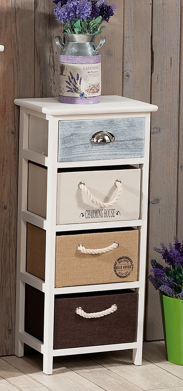 Shabby Chic Komoda Sa 4 Fioke Jolly Casa