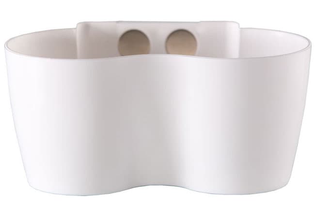 Saksija sa magnetom za malo cveće Magnetika Twin bela