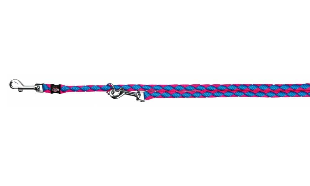 Trixie Cavo Podesivi povodac za pse S-M neon blue/neon pink 14356