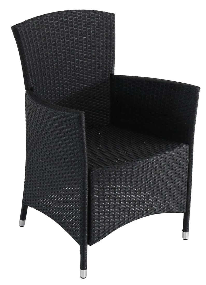 Baštenska Fotelja Od PE Ratana Black Atlantic