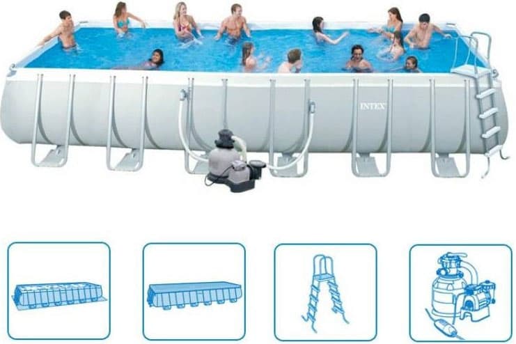 INTEX ULTRA FRAME BAZEN 732 x 366 x 132 cm Komplet