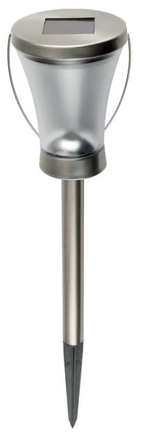 Baštenska solarna lampa metal-plastika