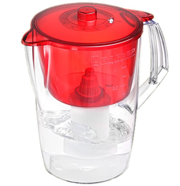 Bokal sa filterom za prečišćavanje vode Barrier Norma crvena