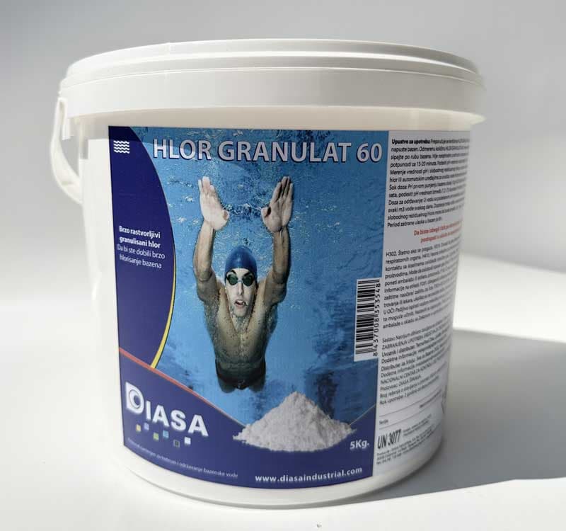 Hlor granule 60% Sredstvo za dezinfekciju vode u bazenima 020499 5kg