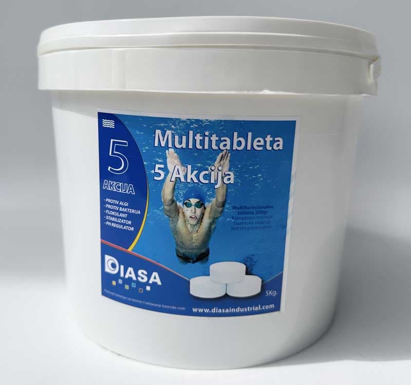 Multiaction tablete 5u1 Višenamensko sredstvo za tretman vode u bazenima 021355 5kg