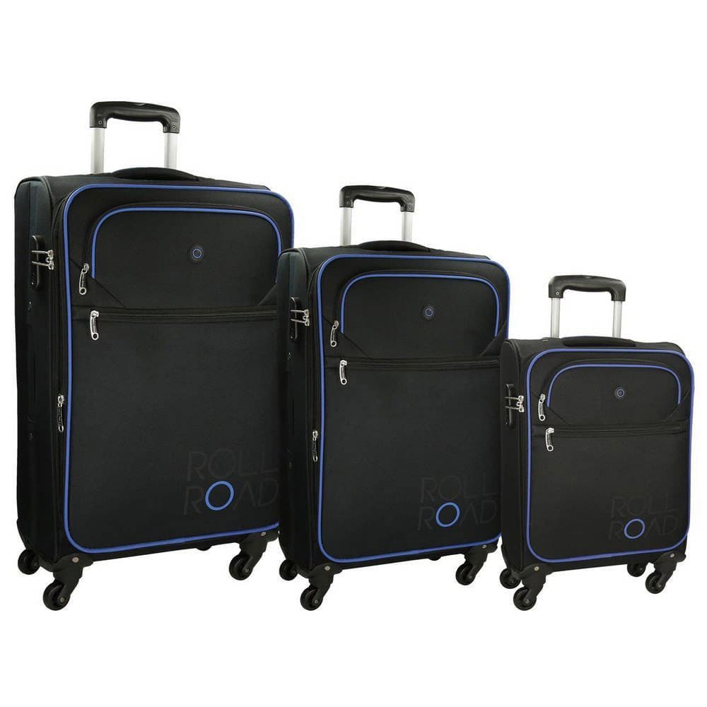 Putni koferi 55cm 68cm 79cm Movom Chelsea Roll Road Black 50.294.61