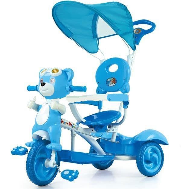 Dečiji tricikl Guralica sa tendom Meda plava 290080