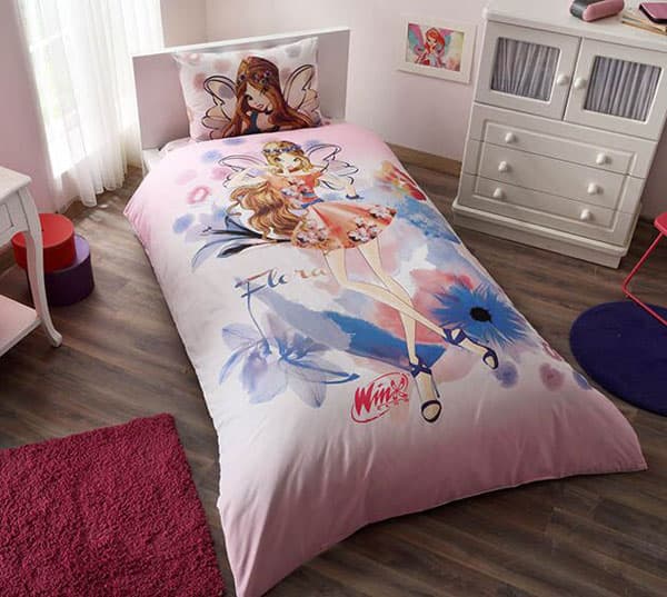 Dečija posteljina Winx Flora Watercolour