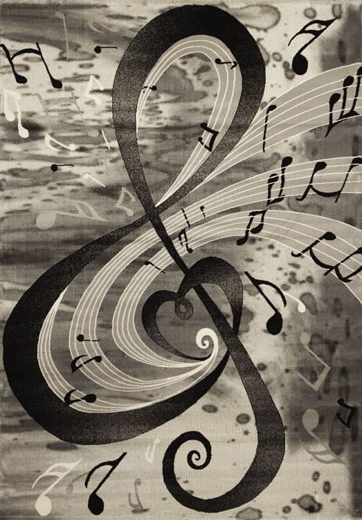 Tepih Ekol Popart P 001 Black Grey 120x170 cm