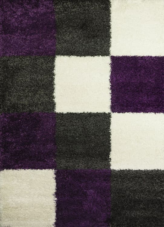 Tepih Ekol Shaggy 25 910 Grey Purple 200x290 cm