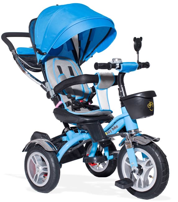 Multifunkcionalan tricikl prilagodljiv uzrastu deteta Playtime AM 408 plavi
