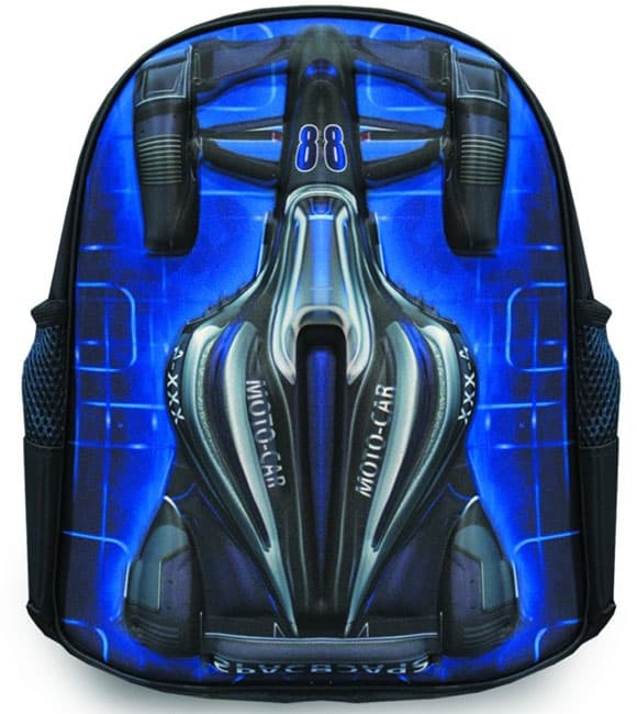 Ranac za vrtić i predškolsko S-cool Racing car blue SC424