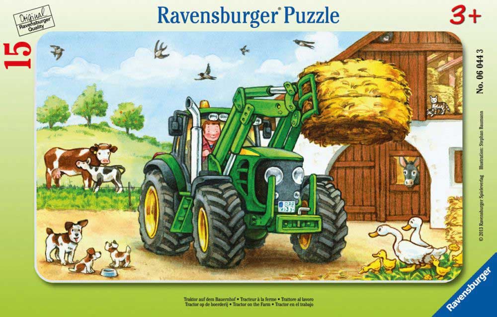 Ravensburger puzzle 15 delova - Traktor na ranču 06044