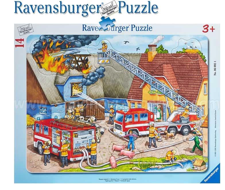 Ravensburger slagalice 14 delova -  Vatrogasci u akciji 06092