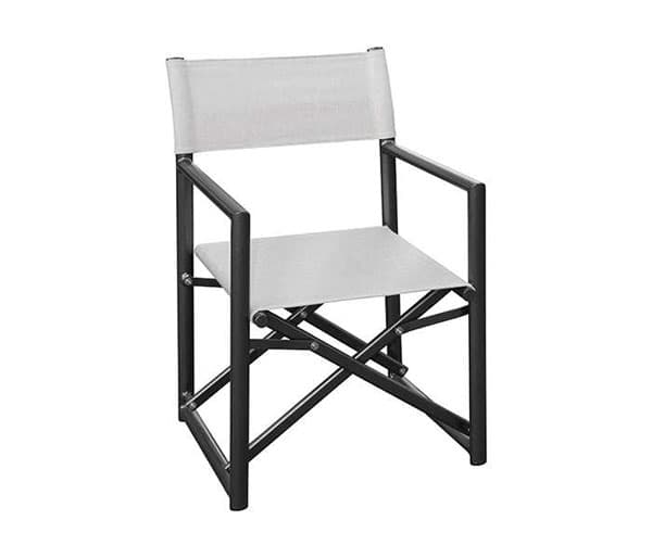 Stolica Director Design AC Režiserka Sklopiva sa belim platnom i crnim ramom