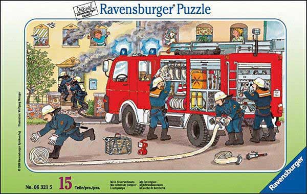 Ravensburger puzzle 15 delova - Hrabri vatrogasci u akciji 06321