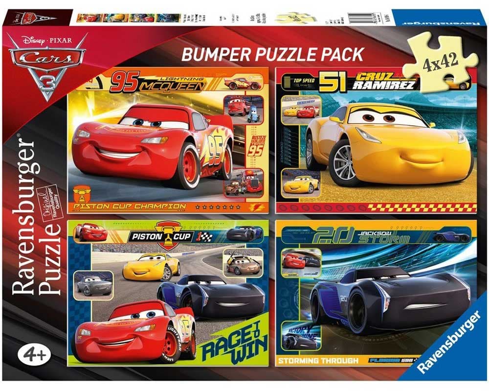 Ravensburger puzzle 4x42 delova -  Cars Piston cup 06890