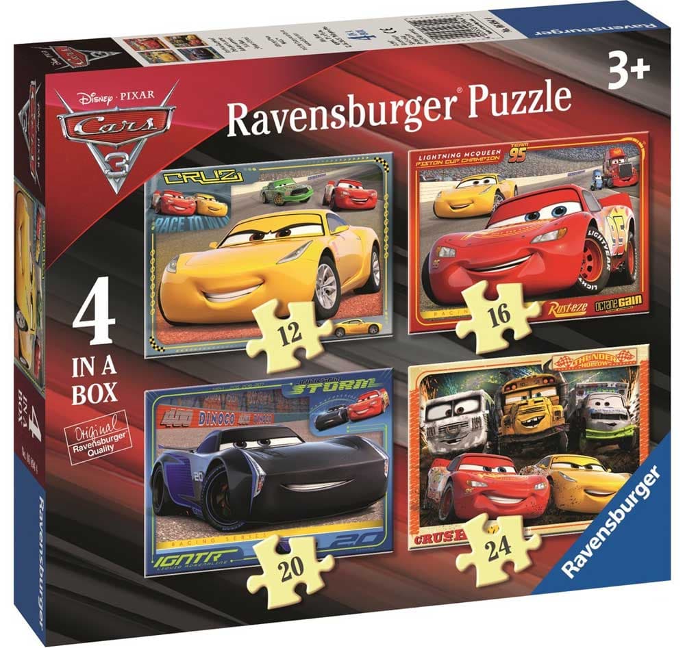 Ravensburger puzzle 72 dela -   Cars, 4 u 1 06894