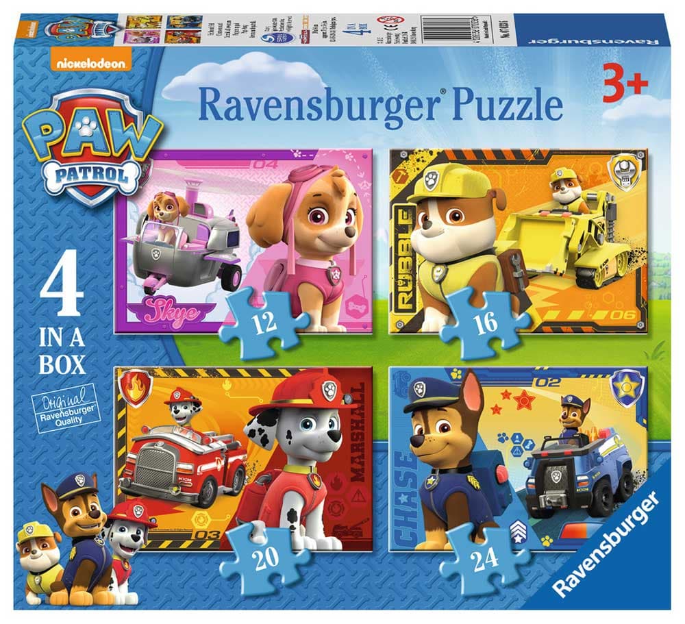 Ravensburger puzzle 72  dela - 4 u 1, Paw patrol  2 07033