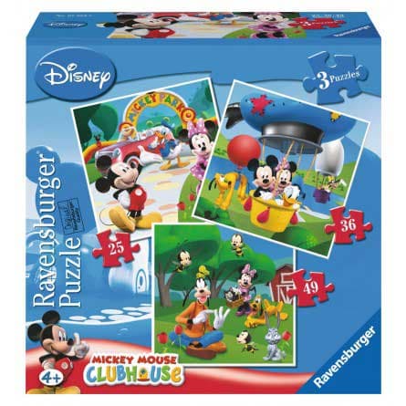 Ravensburger puzzle 110 delova - 3u1 Miki Maus, 07088