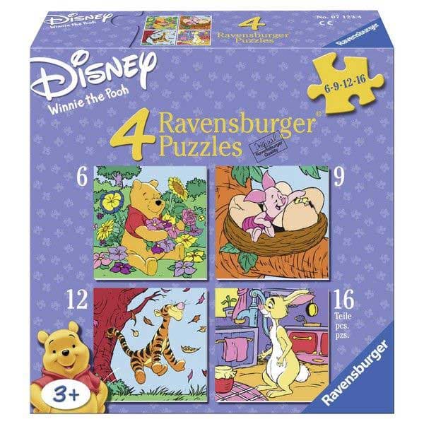 Ravensburger puzzle 43 dela -  4u1 Winnie i druzina, 07123