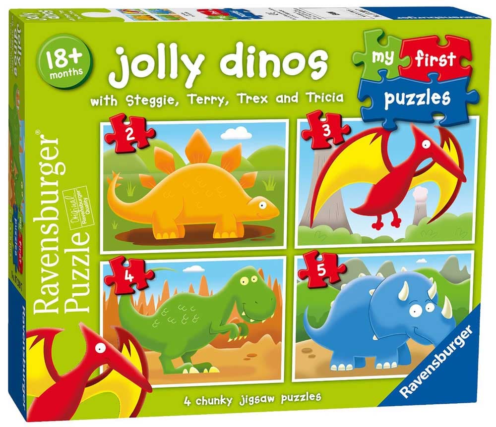 Ravensburger puzzle 14 delova - 4 u 1 Dinosaurusi 07289
