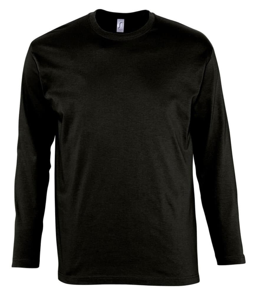 Sols Monarch Muška majica dug rukav Black veličina M 11420
