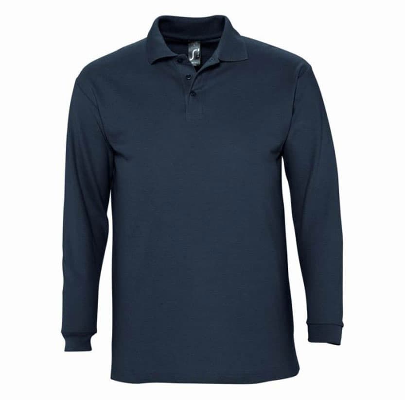 Sols Muška polo majica dug rukav Winter II Navy veličina XXL 11353