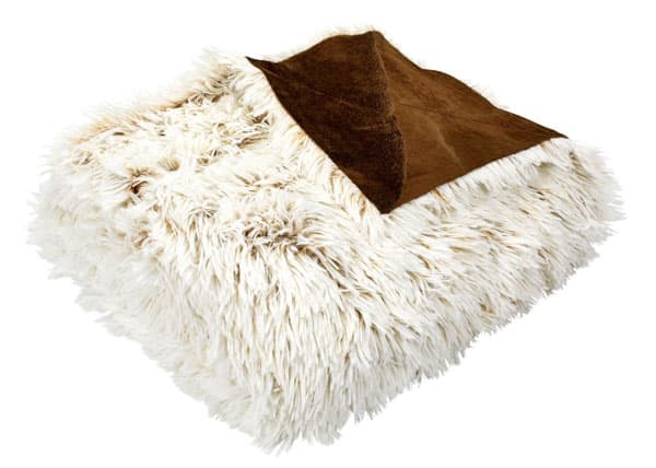 Ćebe Loto 135x195 vešt. krzno braon