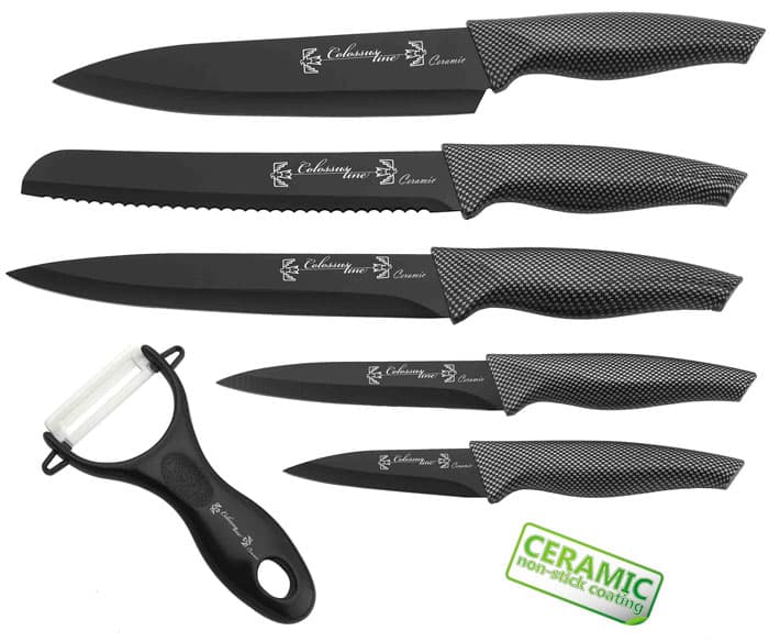 Set kuhinjskih noževa sa keramičkim premazom CL-37