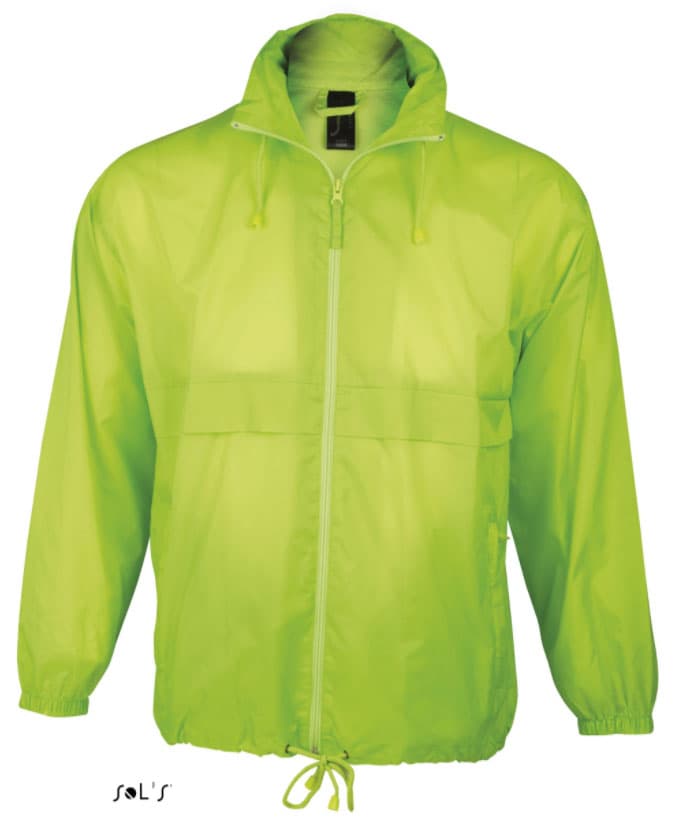 Sols Vetrovka - jakna za vetar Surf Neon Lime veličina M 32000