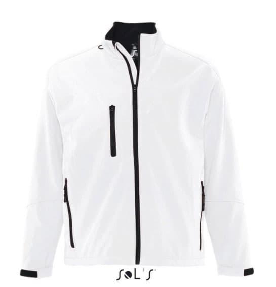 Sols Softshell muška jakna Relax White M 46600
