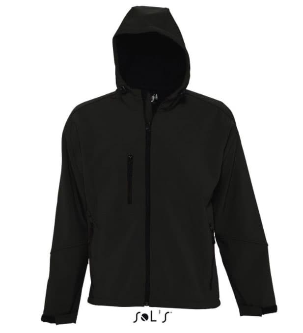 Sols Muška Softshell jakna sa kapuljačom Replay Black veličina 3XL 46602