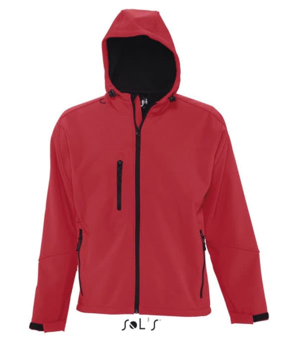 Sols Muška Softshell jakna sa kapuljačom Replay Red veličina XXL 46602