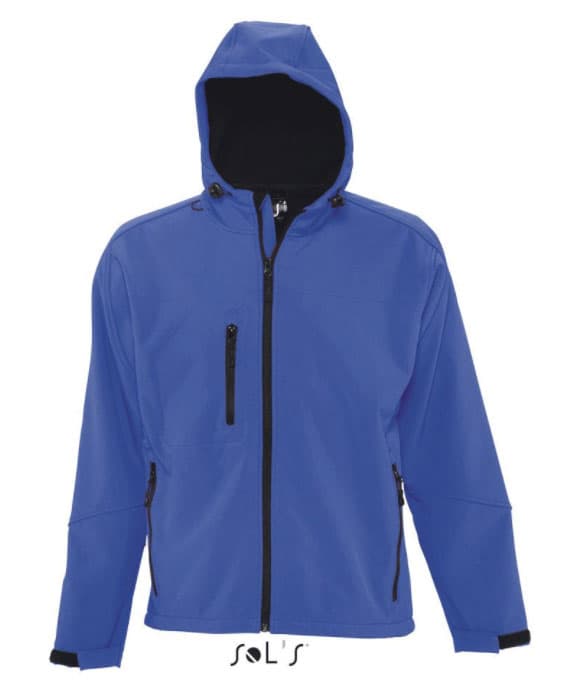 Sols Muška Softshell jakna sa kapuljačom Replay Blue veličina XXL 46602