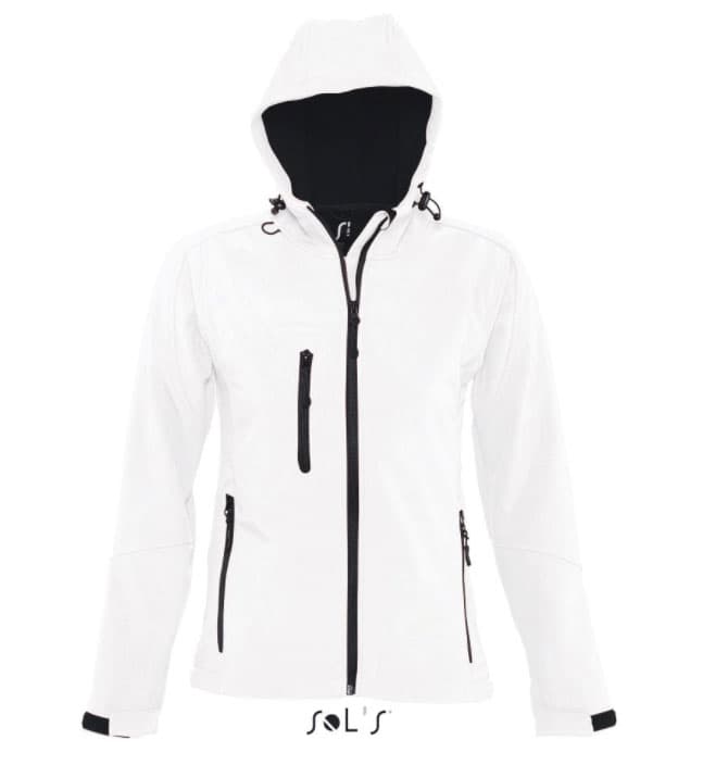 Sols Ženska Softshell jakna sa kapuljačom Replay White veličina M 46802