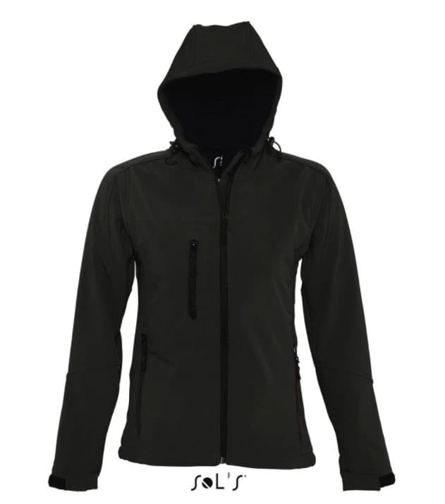 Sols Ženska Softshell jakna sa kapuljačom Replay Black veličina M 46802
