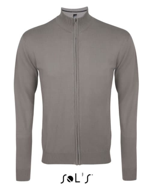 Sols Muški džemper sa rajsferšlusom Gordon Men Grey veličina S 00548