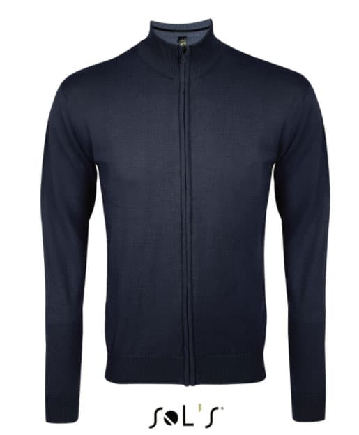 Sols Muški džemper sa rajsferšlusom Gordon Men Navy veličina 3XL 00548