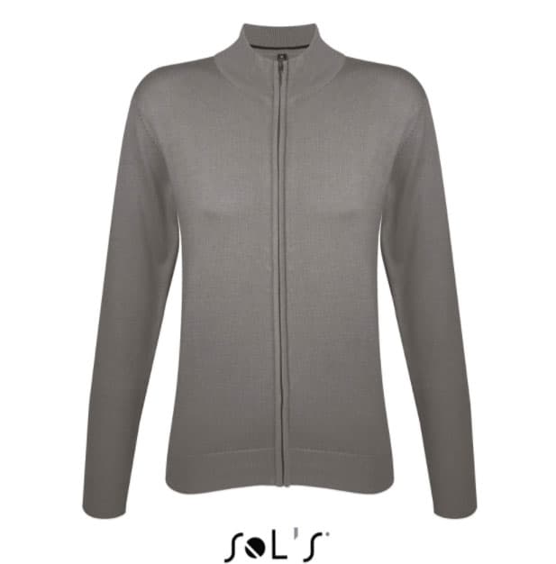 Sols Ženski džemper sa rajsferšlusom Gordon Women Grey veličina M 00550