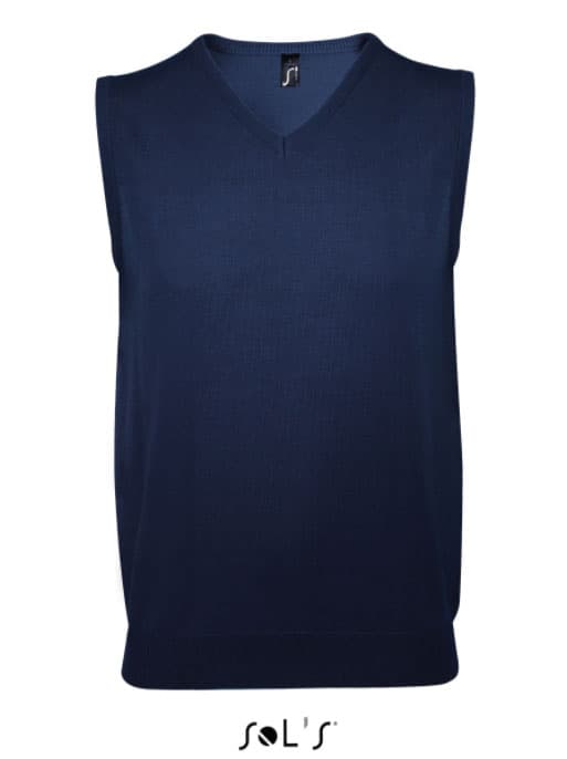 Sols Prsluk - pulover uniseks Gentleman Navy veličina 3XL 00591