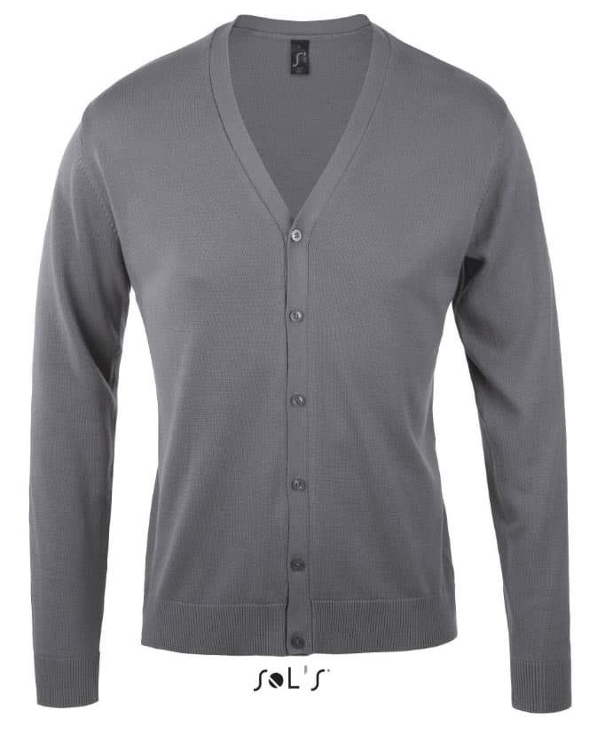 Sols Golden Men Klasičan muški džemper Grey veličina 3XL 90011