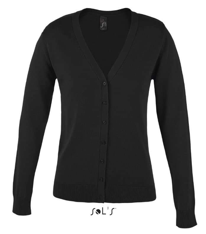 Sols Golden Women Klasičan ženski džemper Black veličina S 90012